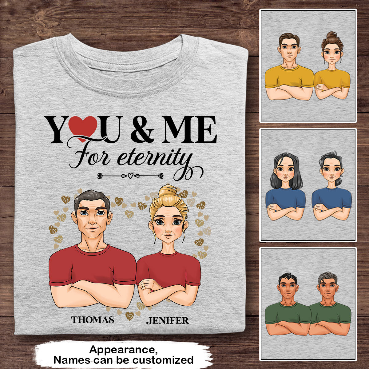 You And Me For Enternity - Personalized Custom Women's T-shirt