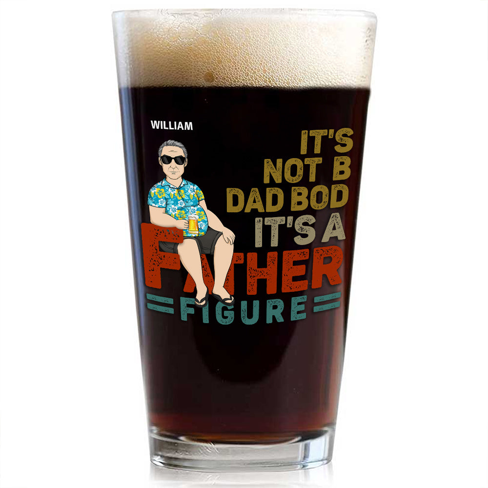 It Is A Father Figure - Personalized Custom Beer Glass