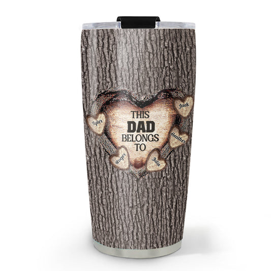 Heart Of Dad - Personalized Custom Tumbler