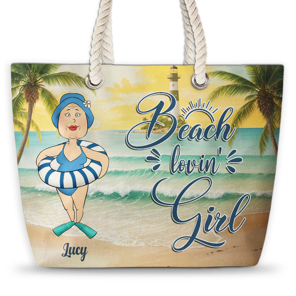 Salty Lil Beach - Personalized Beach Bag