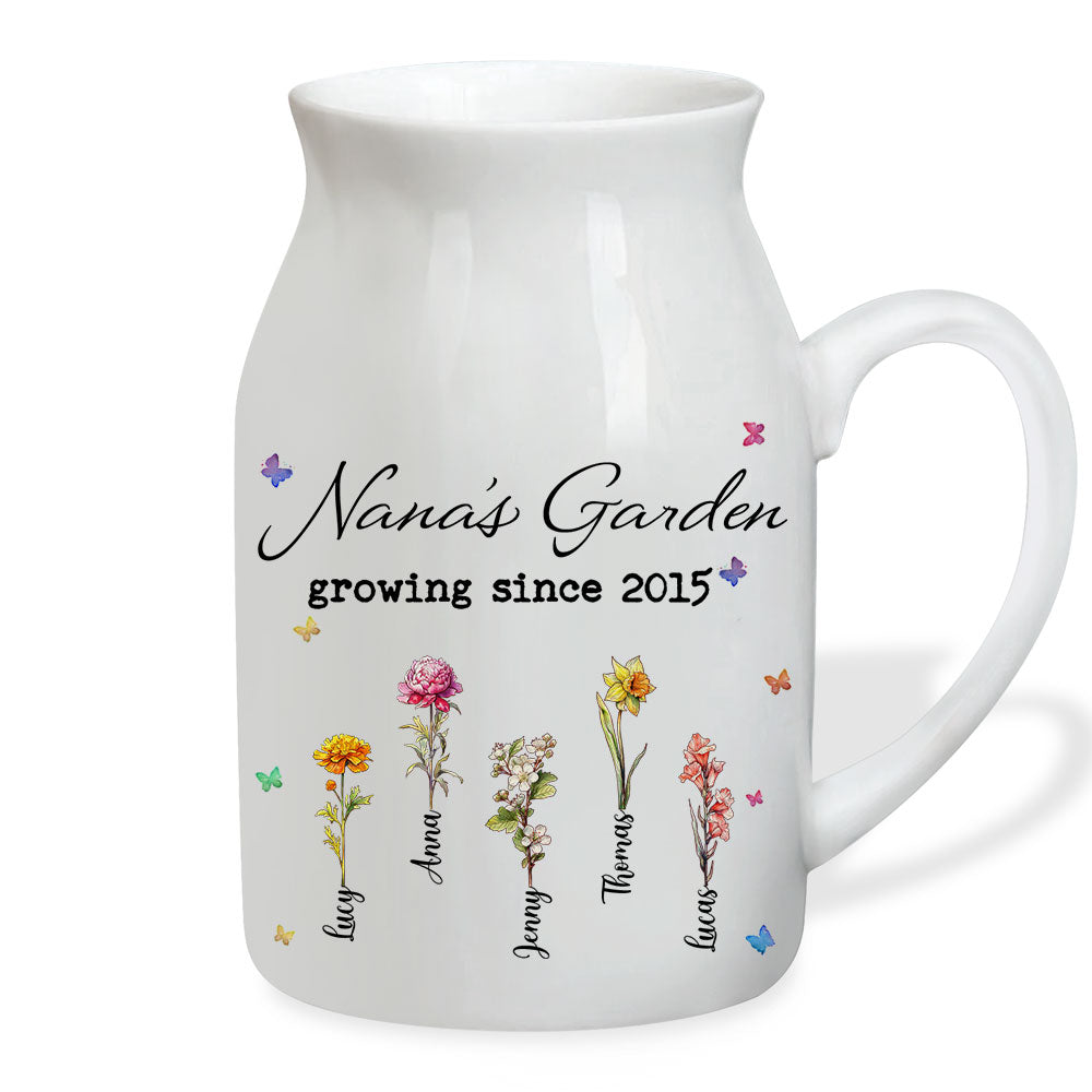 Love Of Grandma - Personalized Custom Home Decor Flower Vase
