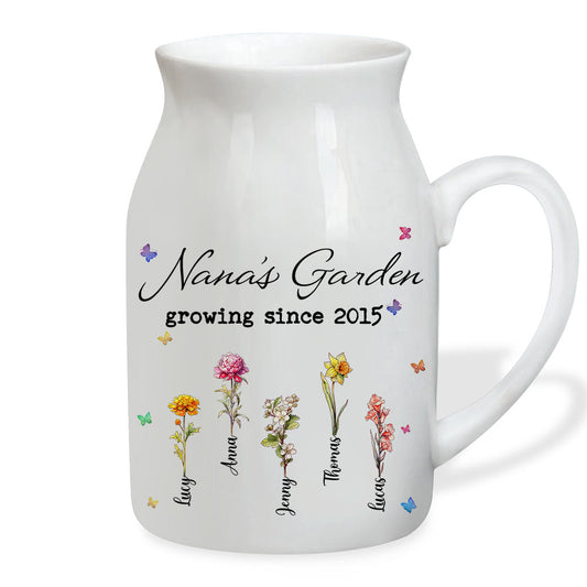 Love Of Grandma - Personalized Custom Home Decor Flower Vase