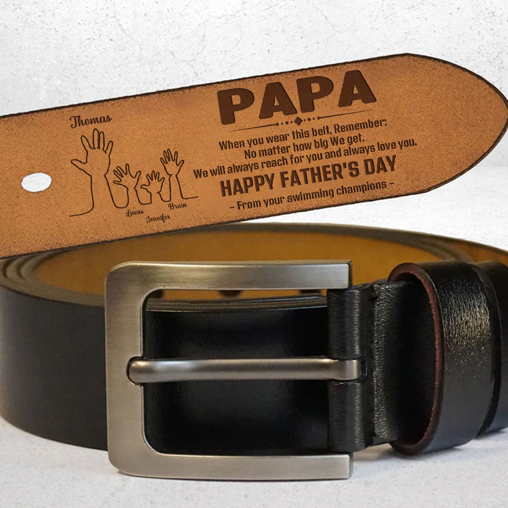 Always Love You - Personalized Engraved Leather Belt