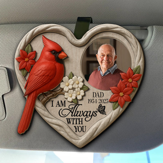 Always Beside You Version 2 - Personalized Custom Car Visor Clip