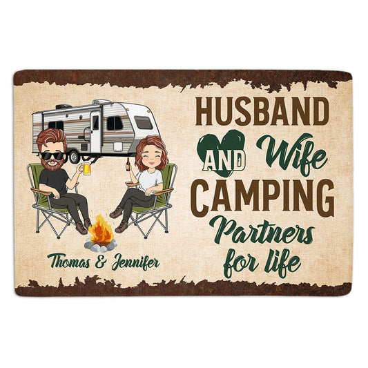 We Lived Happily - Personalized Custom Doormat