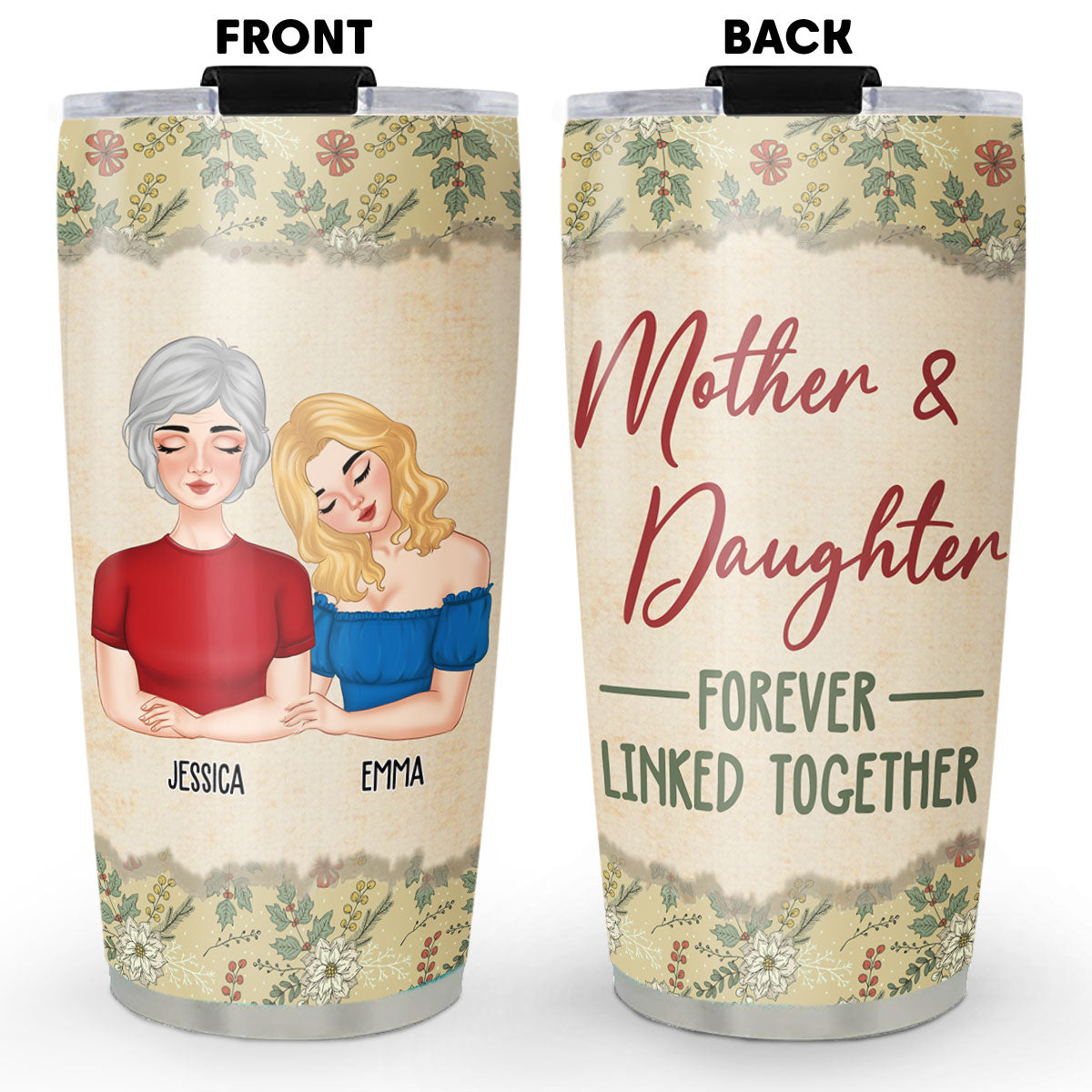 Forever Linked - Personalized Custom Tumbler