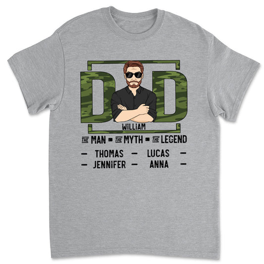 Camouflage Dad - Personalized Custom Shirt