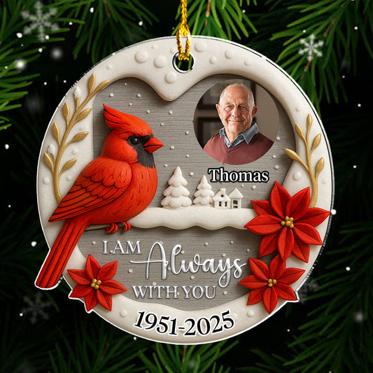 Always In My Mind - Personalized Custom Acrylic Ornament