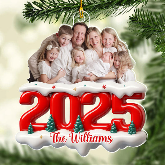 Us Forever Now - Personalized Custom 3D Effect Acrylic Ornament