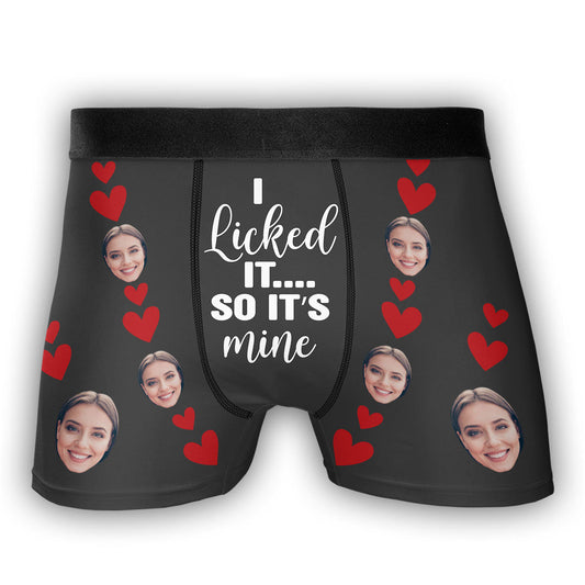 It's Mine - Personalized Photo Men's Boxer Briefs