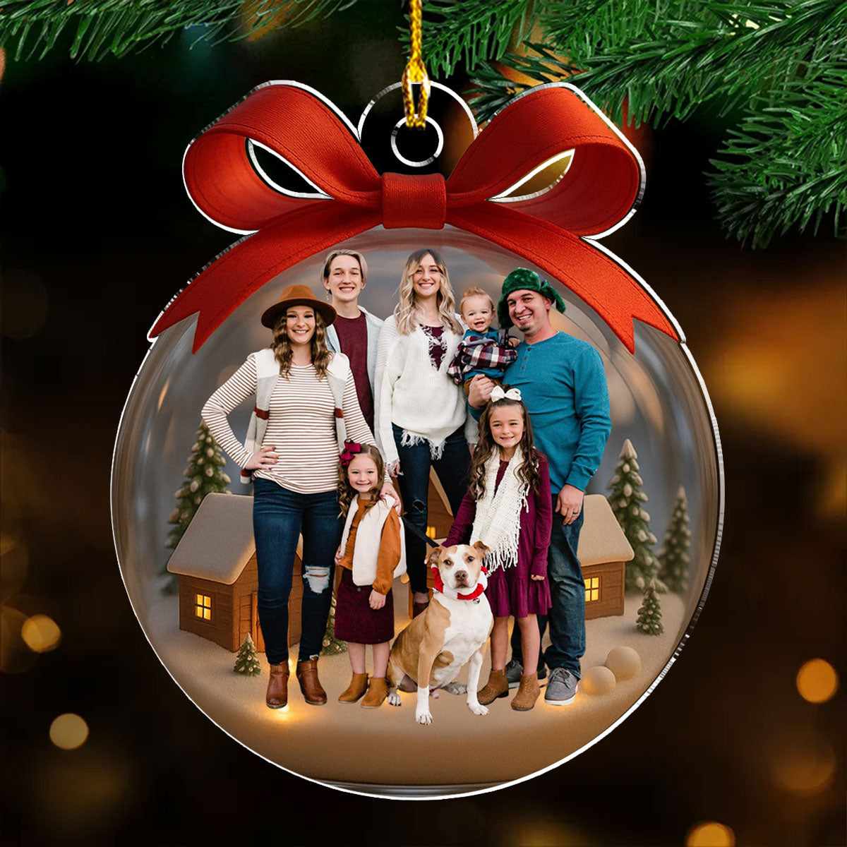 Our Family Picture - Personalized Custom Acrylic Ornament