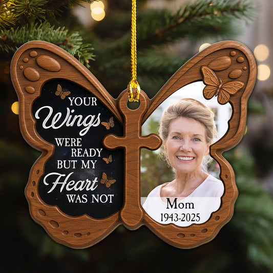 You Are Ready But I Am Not - Personalized Custom Wood Ornament