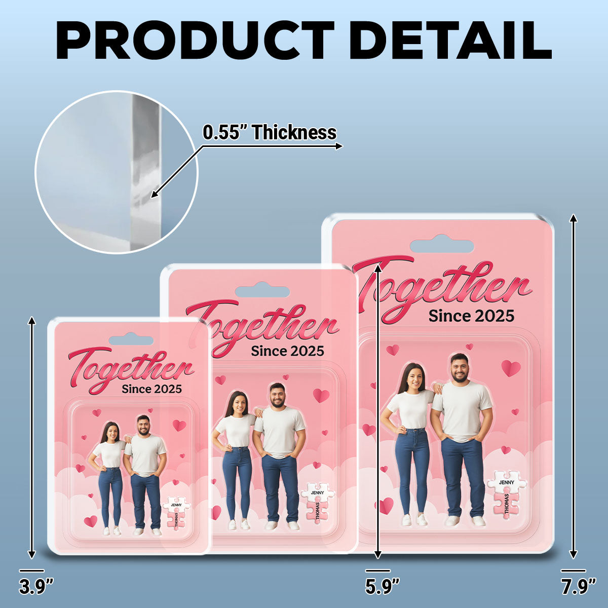 You Are My Missing Piece - Personalized Custom Acrylic Plaque