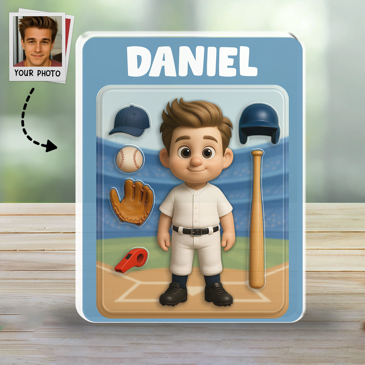 Baseball Kid - Personalized Custom Acrylic Plaque