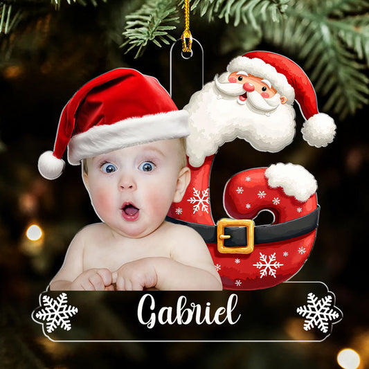 Snowman Christmas Photo - Personalized Custom Acrylic Ornament