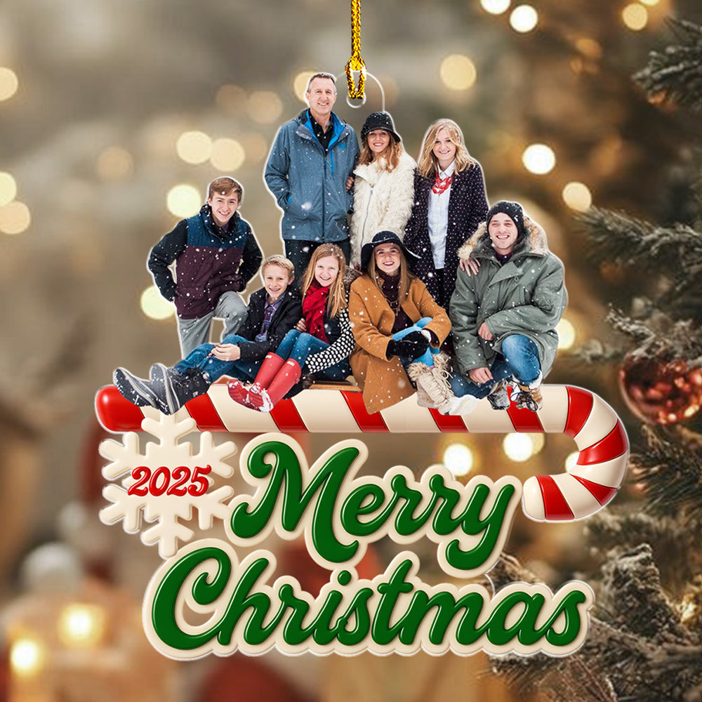 As A Family Photo - Personalized Custom Acrylic Ornament