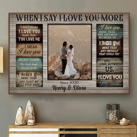 I Love You The Most - Personalized Custom Poster