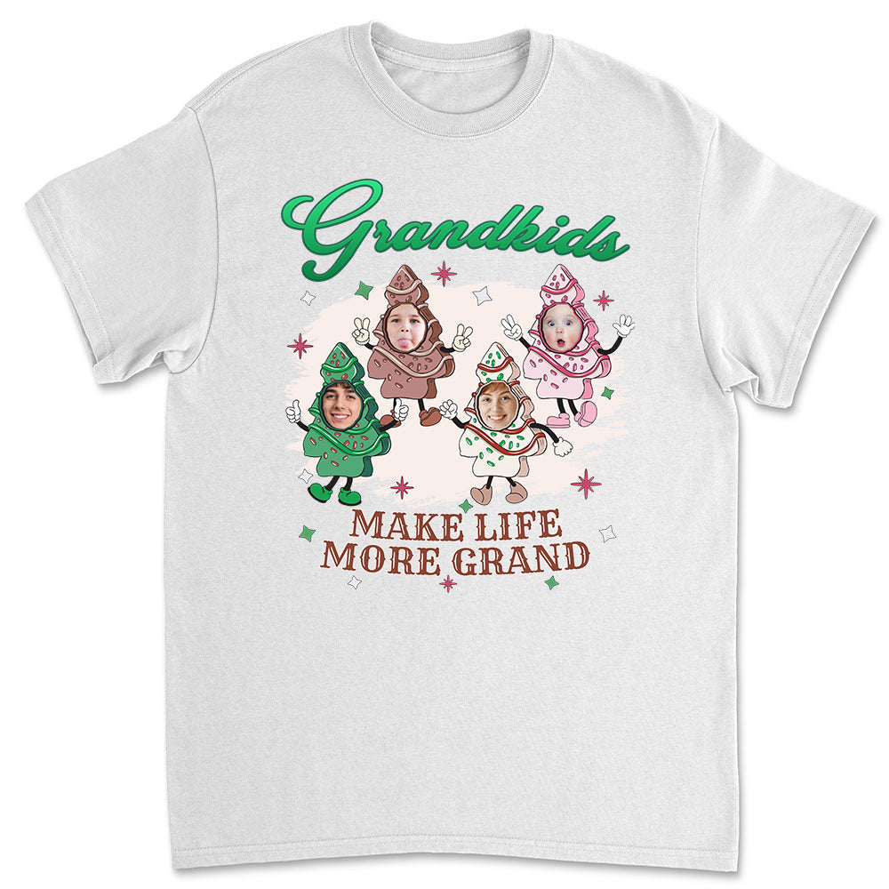Grandkid Christmas Cake - Personalized Custom Shirt