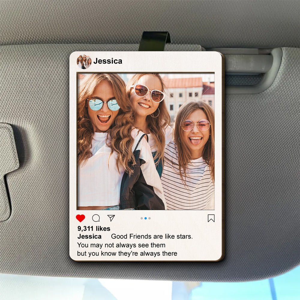 Friends Like Stars - Personalized Custom Car Visor Clip