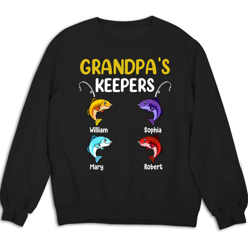 Keepers Of Grandpa - Personalized Custom Shirt