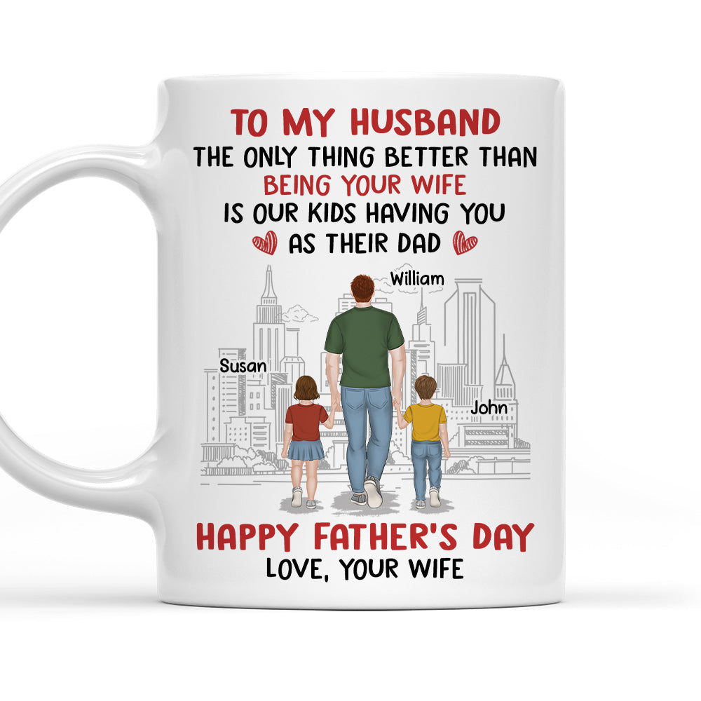 From Wife To Husband - Personalized Custom Coffee Mug