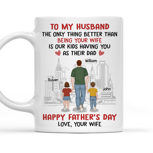 From Wife To Husband - Personalized Custom Coffee Mug