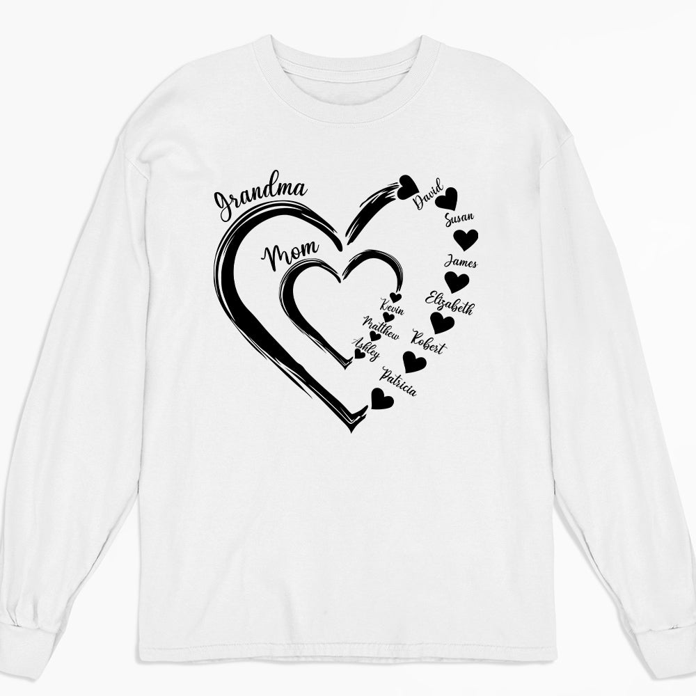 Sweethearts Of Mom - Personalized Custom Long Sleeve T-shirt