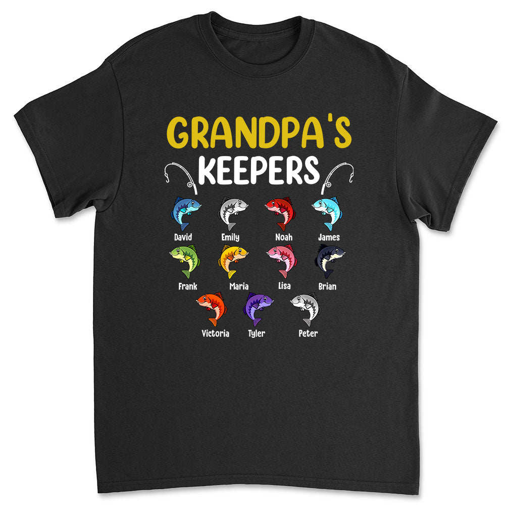 Keepers Of Grandpa - Personalized Custom Shirt