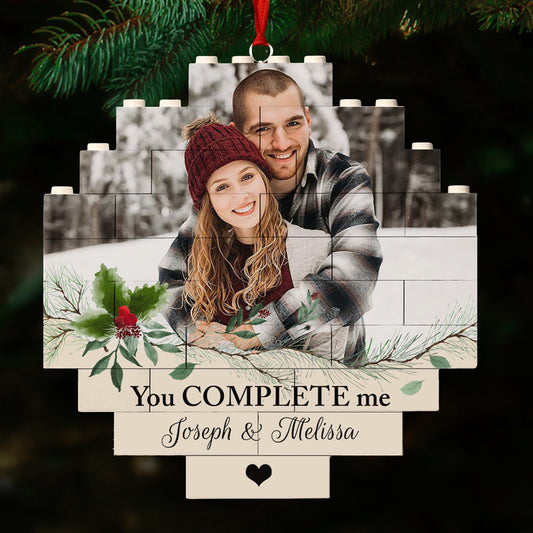 You Complete Me - Personalized Custom Puzzle Ornament