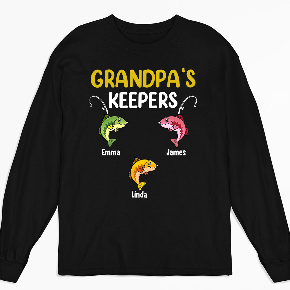Keepers Of Grandpa - Personalized Custom Shirt