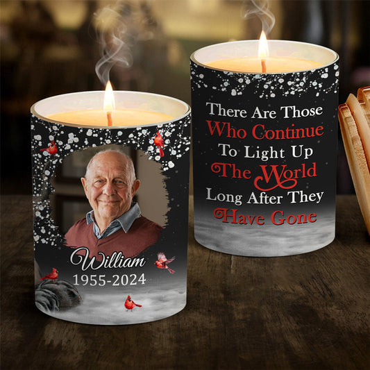 Custom Photo Continue To Light Up The World - Personalized Custom Candle