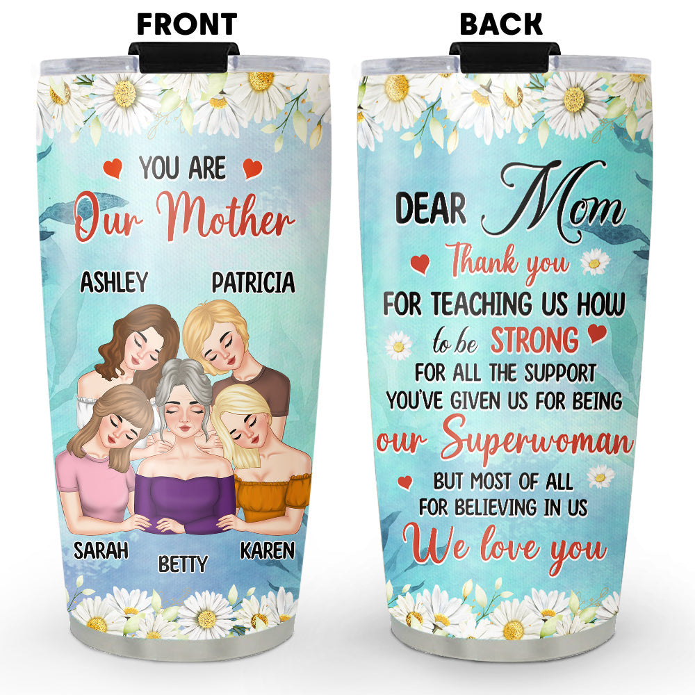 Dear Mom Our Superwoman - Personalized Custom Tumbler