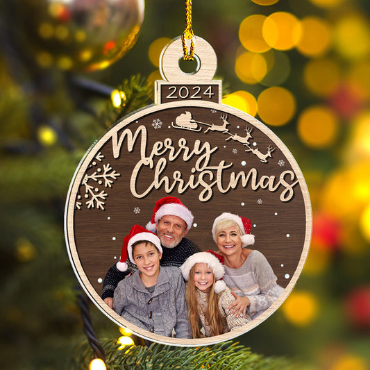 Holiday Heart - Personalized Custom Acrylic Ornament