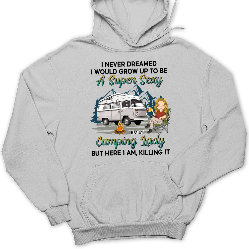 Camping Lady 2 - Personalized Custom Hoodie