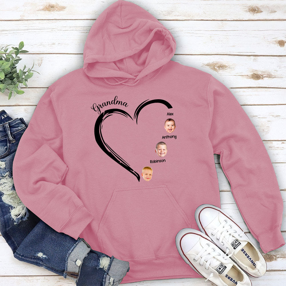 Sweetheart Of Grandma - Personalized Custom Hoodie