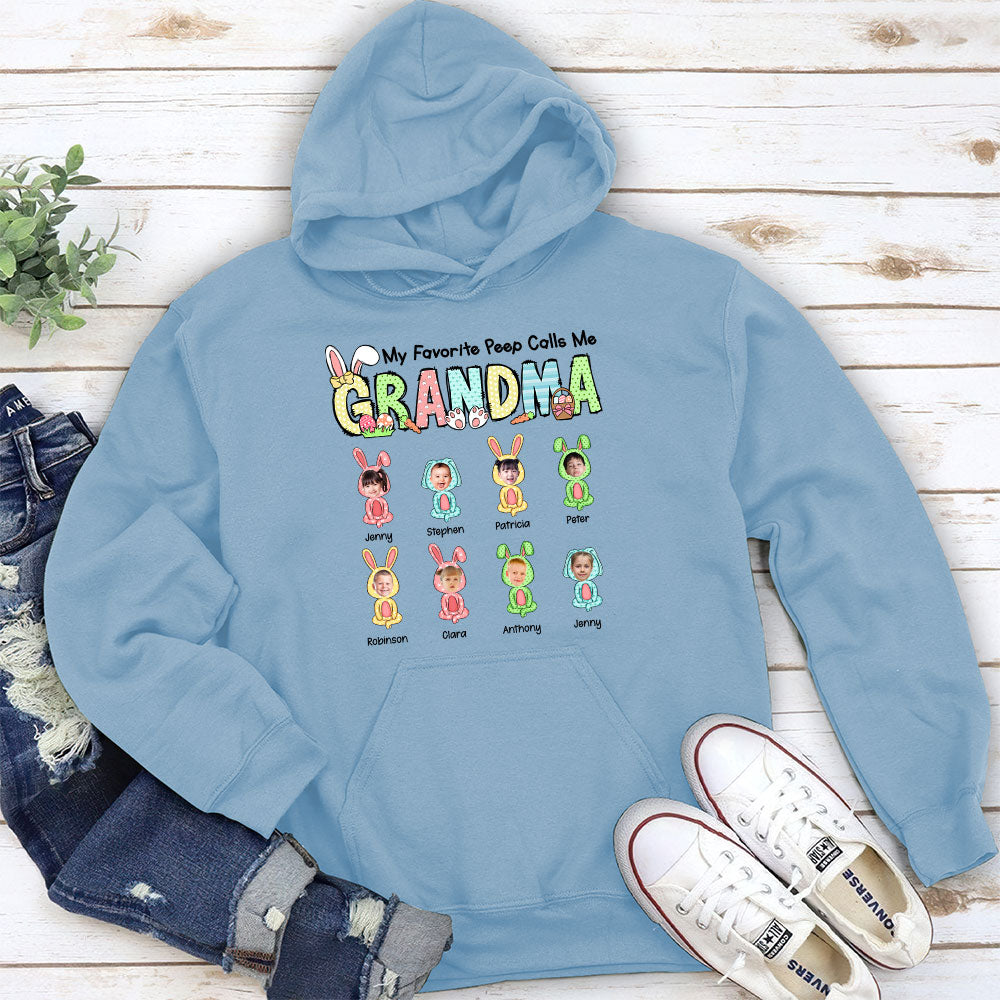 My Favorite Peeps Call Me Grandma - Personalized Custom Hoodie