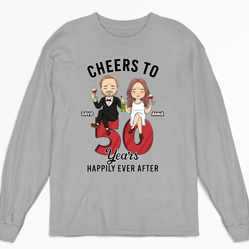 Cheers To - Personalized Custom Long Sleeve T-shirt