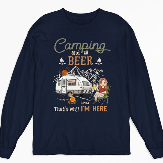 Why Im Here - Personalized Custom Long Sleeve T-shirt