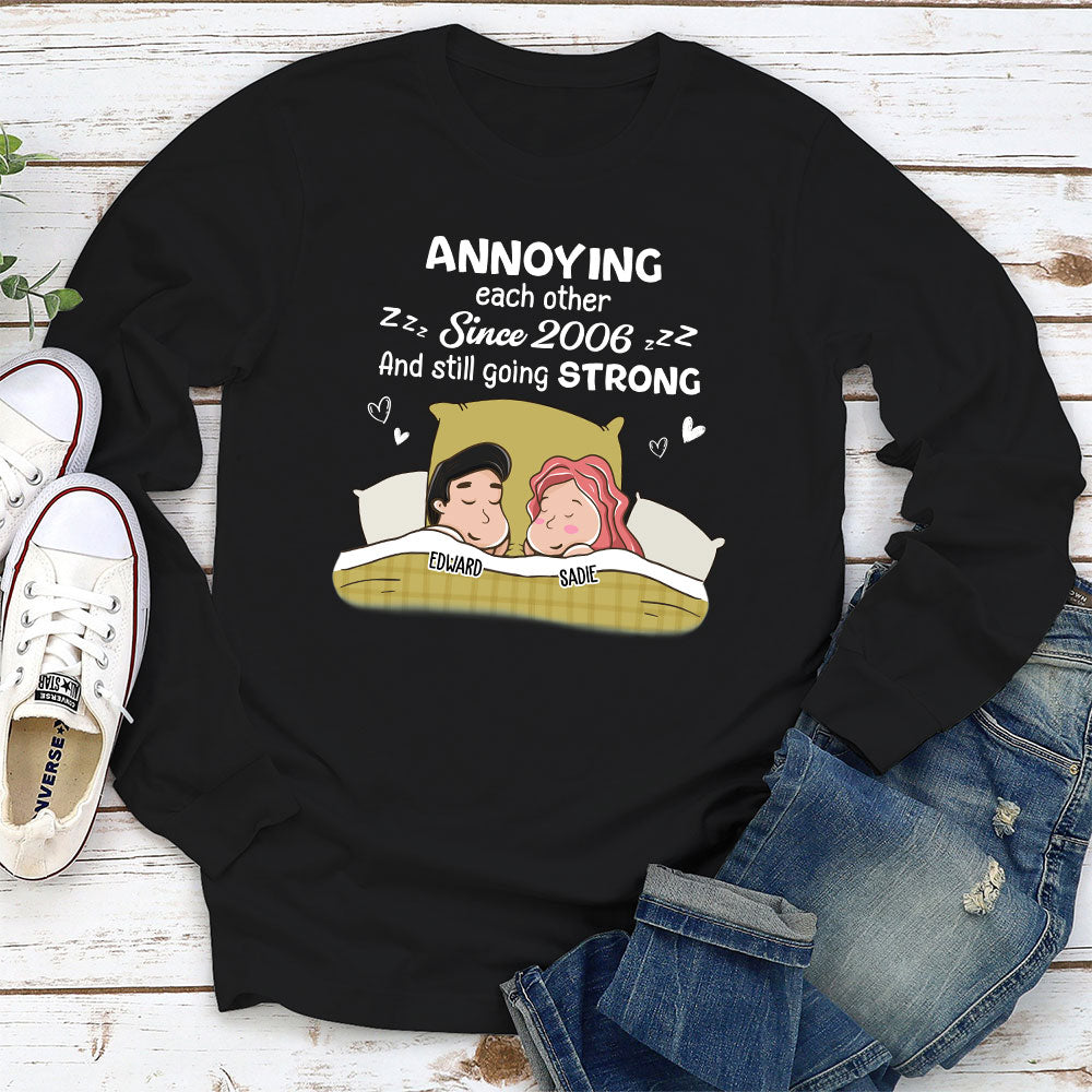 Annoying Sleeping - Personalized Custom Long Sleeve T-shirt