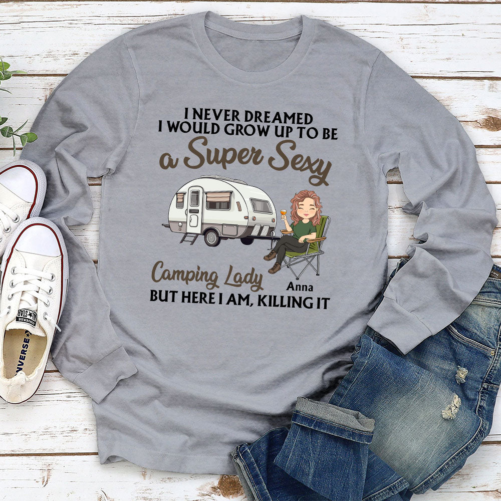 Never Dreamed - Personalized Custom Long Sleeve T-shirt