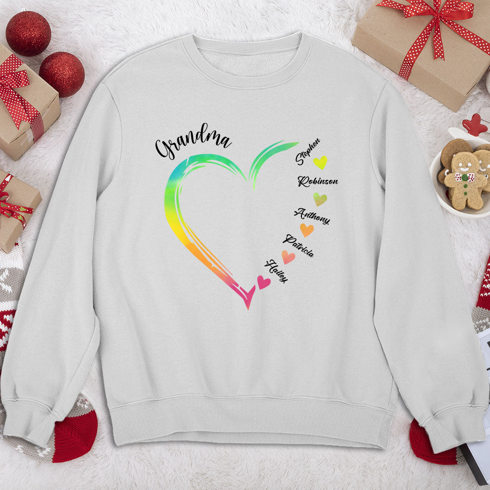 Becoming A Grandmother - Personalized Custom Sweatshirt