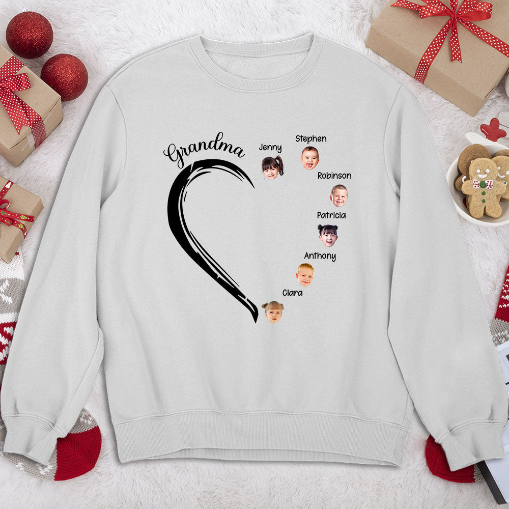 Sweetheart Of Grandma - Personalized Custom Sweatshirt