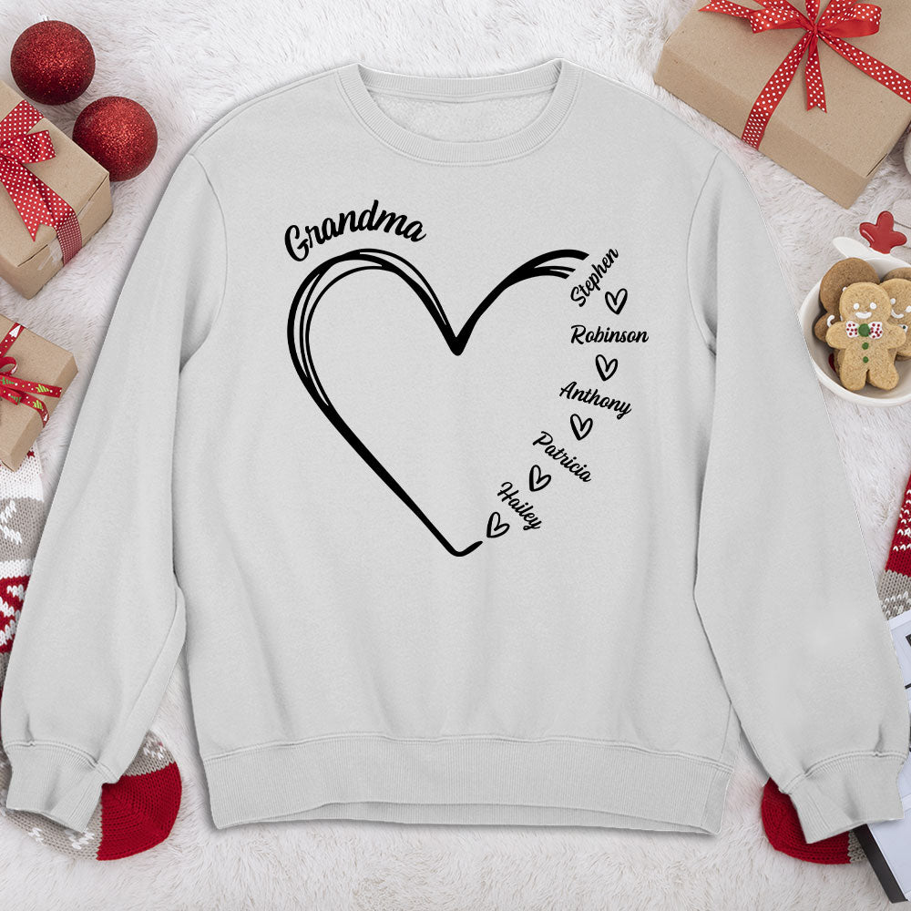 Grandma Is The Best - Personalized Custom Sweatshirt