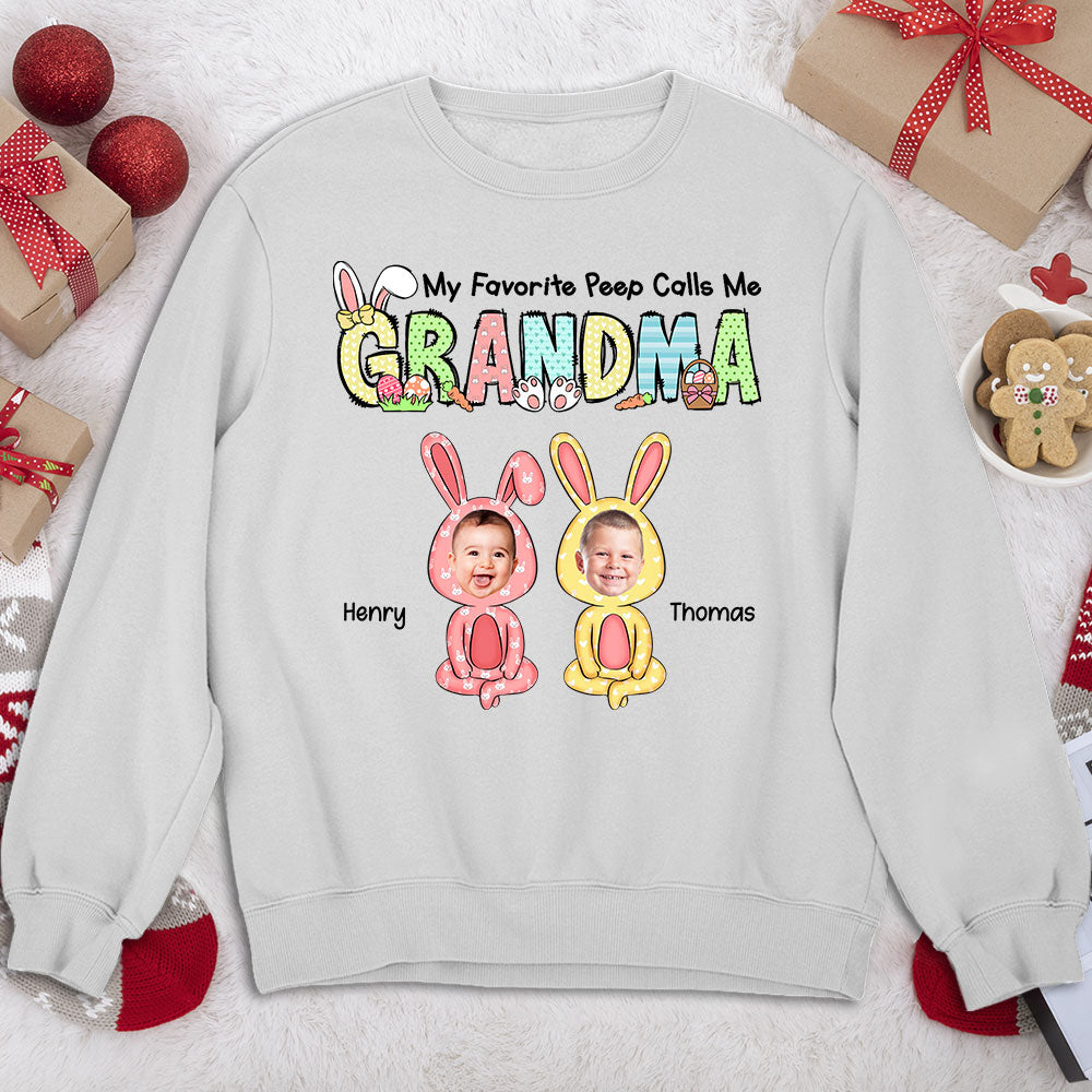 My Favorite Peeps Call Me Grandma - Personalized Custom Sweatshirt