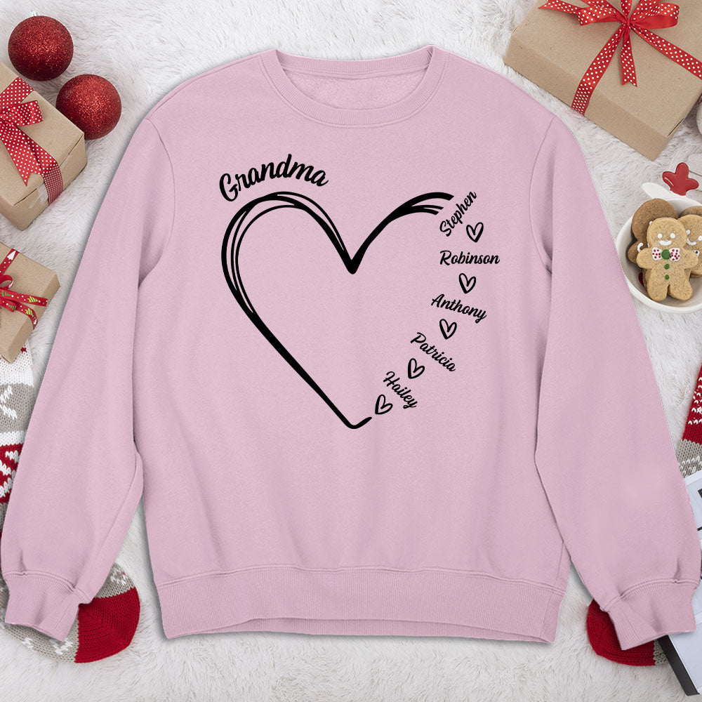 Grandma Is The Best - Personalized Custom Sweatshirt