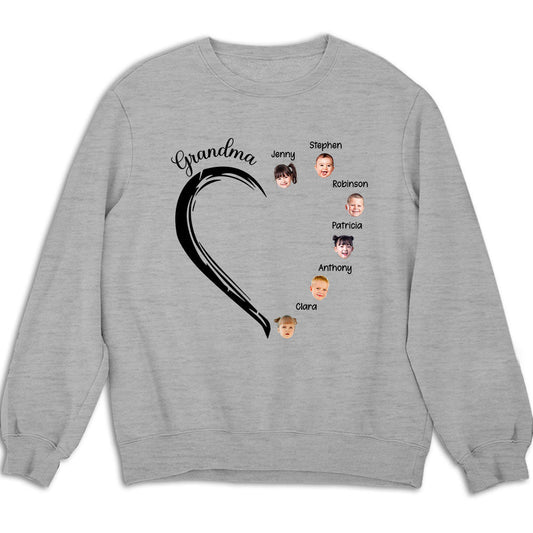 Sweetheart Of Grandma - Personalized Custom Sweatshirt