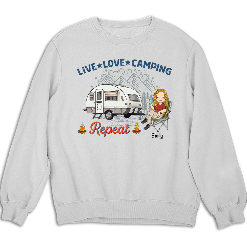 Live Love Camping - Personalized Custom Sweatshirt