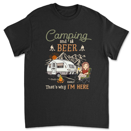 Why Im Here - Personalized Custom Unisex T-shirt