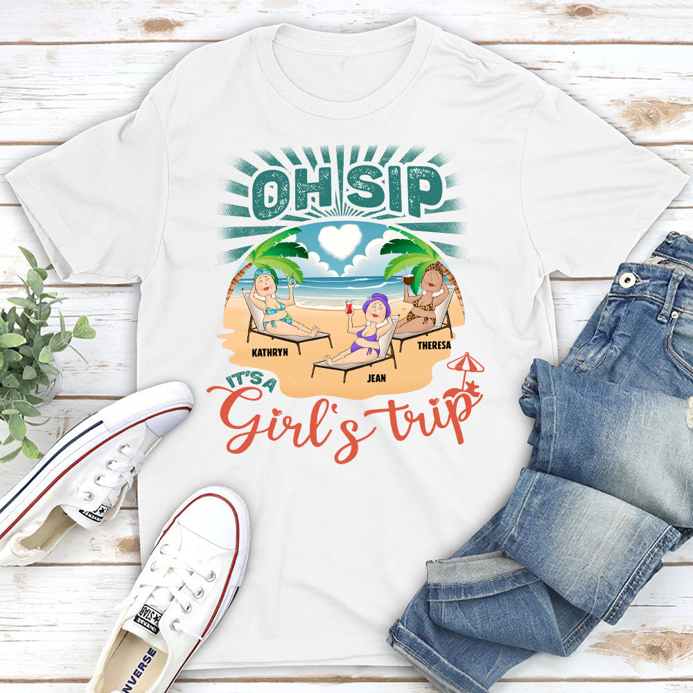 Born With The Beach In Their Souls - Personalized Custom Unisex T-shirt