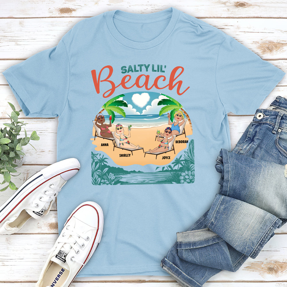 Born With The Beach In Their Souls - Personalized Custom Unisex T-shirt